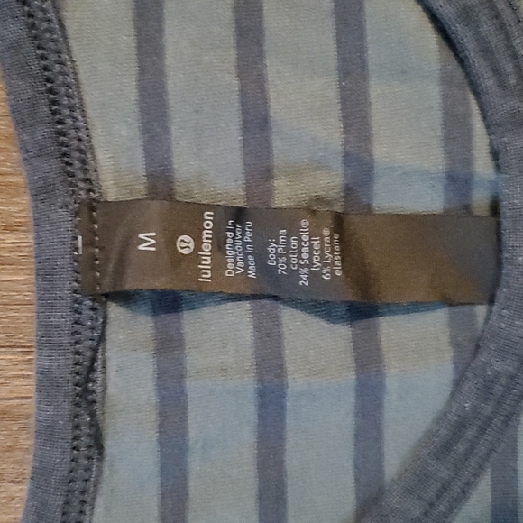 Lululemon Mens Striped T-shirt Size Medium - Picture 11 of 12